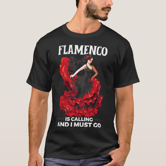 Flamenco Dancing Spanish Dancer Spanien Flamenco D T-Shirt (Vorderseite)