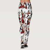 Flamenco-Design-Leggings Leggings (Rückseite)