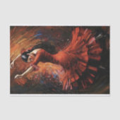 Flamenco-Feuerdekoupage Seidenpapier (Vorderseite)