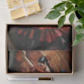 Flamenco-Feuerdekoupage Seidenpapier (Geschenk)