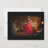 Flamenco feuert Teehaus in Tokio, Japan Einladung (Vorderseite)