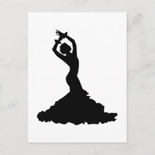 Flamenco-Frau Postkarte