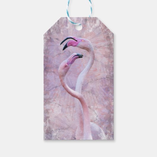 Flamenco-Geschenkanhänger Geschenkanhänger (Vorderseite)