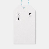 Flamenco-Gift-Tags Geschenkanhänger (Rückseite)
