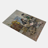 Flamenco-Gitarrenspielerin (spanische Gitarrist) Fußmatte (Schrägansicht)