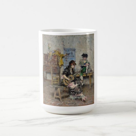 Flamenco-Gitarrenspielerin (spanische Gitarrist) Kaffeetasse (Mittel)