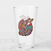 Flamenco-Glas-Cup Glas (Rückseite)