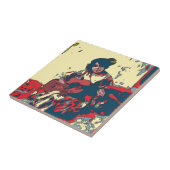 Flamenco Guitar Keramik Tile Fliese (Seite)