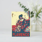 Flamenco Guitar Postkarte (Stehend Vorderseite)