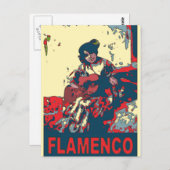 Flamenco Guitar Postkarte (Vorne/Hinten)
