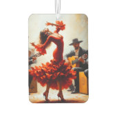 Flamenco High Fashion Latina Dancer Lateinisch Spa Autolufterfrischer (Rückseite)