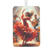 Flamenco High Fashion Latina Dancer Lateinisch Spa Autolufterfrischer (Rückseite)