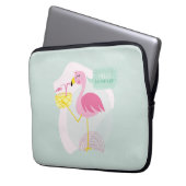 Flamenco Hola Verano Laptopschutzhülle (Vorderseite Links)