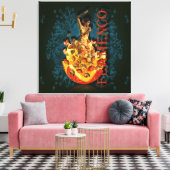 Flamenco II - Wrapped Canvas Leinwanddruck (Insitu (Wohnzimmer))