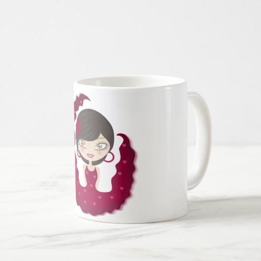 Flamenco Kaffeetasse (VorderseiteRechts)