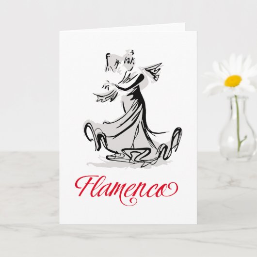 Flamenco Karte (Kleine Pflanze)