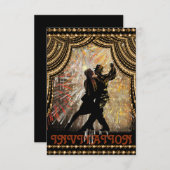 Flamenco Latin Dance Einladung (Vorne/Hinten)