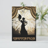 Flamenco Latin Dance Einladung (Stehend Vorderseite)