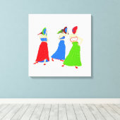 Flamenco Leinwanddruck (Insitu (Holzboden))