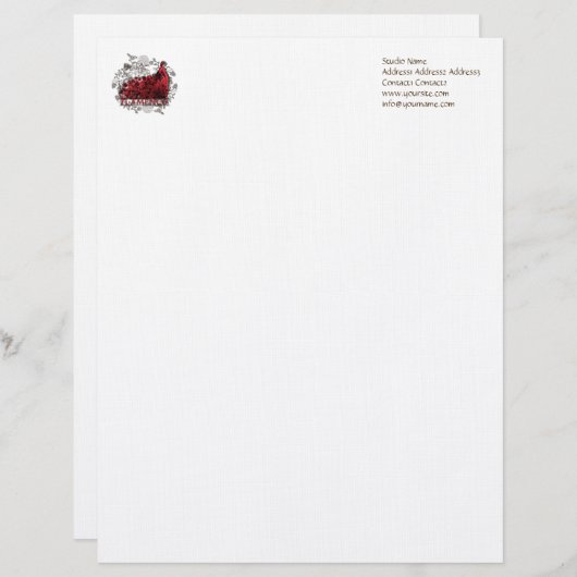 Flamenco - Letterhead Briefbogen (Vorne/Hinten)