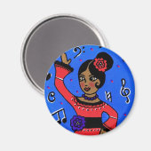 Flamenco Magnet (Vorderseite/Rückseite)