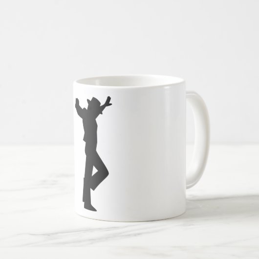 Flamenco Malcantone Schwarz Kaffeetasse (VorderseiteRechts)