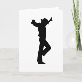 Flamenco Male Dancer Black Karte