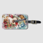 Flamenco Mood Luggage Tag Gepäckanhänger (Vorderseite (Horizontal))