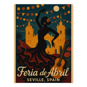 Flamenco Nights - Feria de Abril, Sevilla Poster