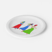 Flamenco Pappteller (Schrägansicht)