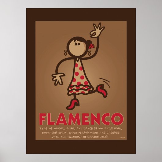 FLAMENCO-Plakat (englische Fassung) Poster (Vorne)