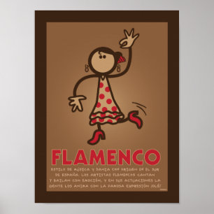 FLAMENCO-Plakat (versión en español) Poster