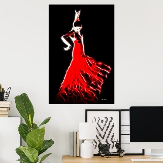 FLAMENCO POSTER (Heimbüro)
