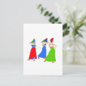 Flamenco Postkarte (Stehend Vorderseite)