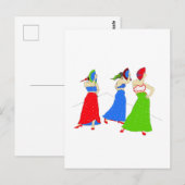 Flamenco Postkarte (Vorne/Hinten)