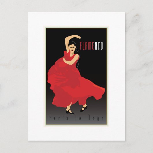 Flamenco Postkarte (Vorderseite)