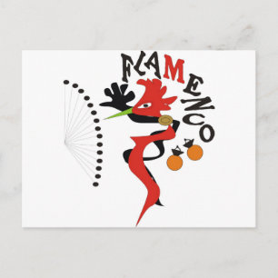 Flamenco Postkarte