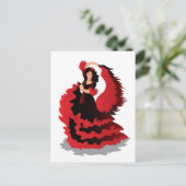 Flamenco Postkarte (Stehend Vorderseite)