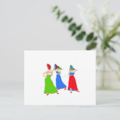 Flamenco Postkarte (Stehend Vorderseite)