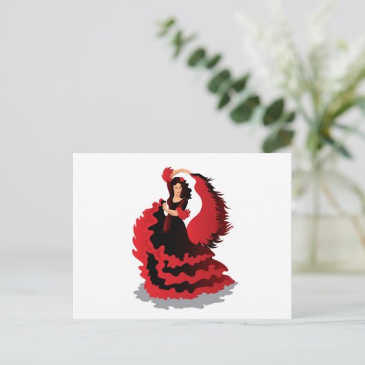 Flamenco Postkarte (Stehend Vorderseite)