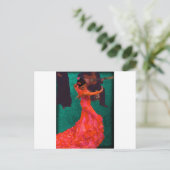 Flamenco Postkarte (Stehend Vorderseite)