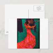 Flamenco Postkarte (Vorne/Hinten)