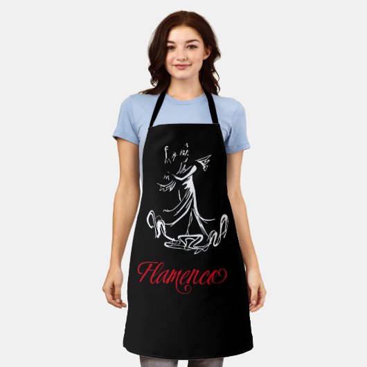 Flamenco Schürze (Getragen)