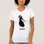 Flamenco-Silhouette T - Shirt (Vorderseite)