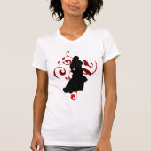 Flamenco-Silhouette T-Shirt (Vorderseite)