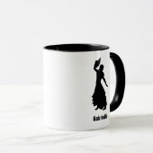 Flamenco-Silhouette Tasse (VorderseiteRechts)