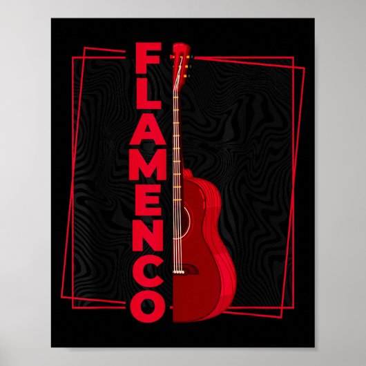 Flamenco _ Spanish Dance Guitar _ Spain Flamenco  Poster (Vorne)