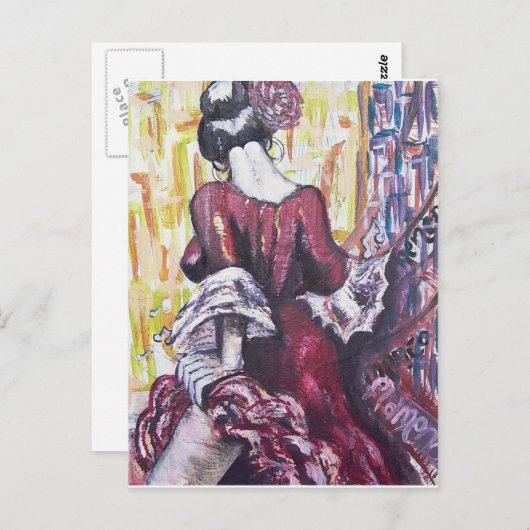Flamenco Spirit Postkarte (Vorne/Hinten)