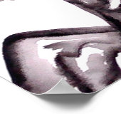 Flamenco-Splash-Leinwand - Individuell Poster (Ecke)