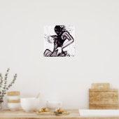 Flamenco-Splash-Leinwand - Individuell Poster (Küche)